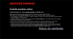 Desktop Screenshot of eroticke-pomocky.sk