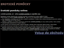 Tablet Screenshot of eroticke-pomocky.sk